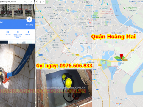 Thau rửa bể nước Hoàng Mai giá rẻ, Cam kết làm sạch 99%