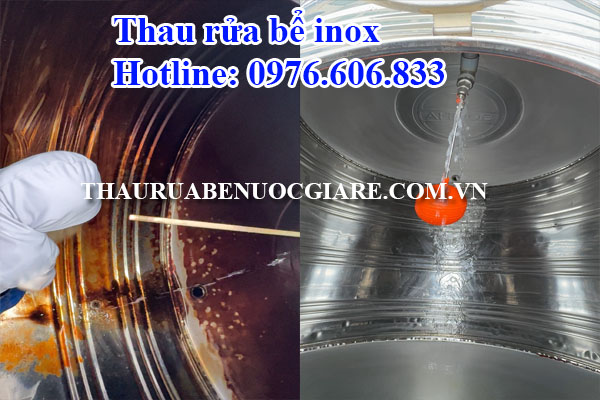 thau rửa bể inox