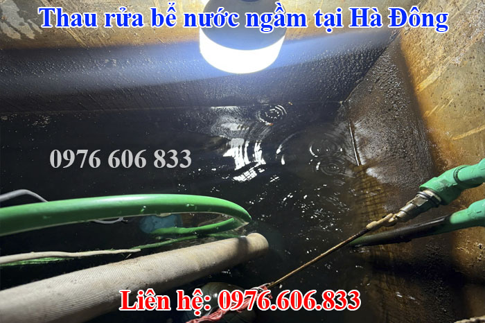thau rửa bể nước ngầm tại hà đông